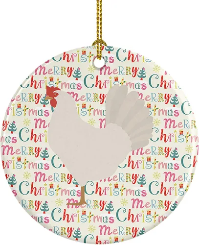 Vista 145 de Caroline's Treasures Adorno de cerámica de avestruz común para árbol de Navidad, decoración colgante para el hogar, Navidad, vacaciones, fiesta
