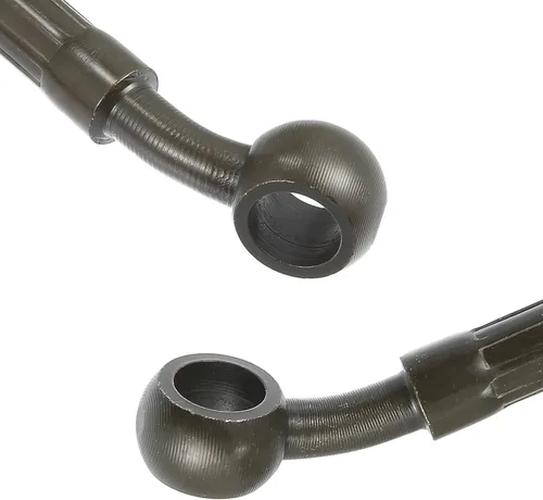 Vista 8 de X AUTOHAUX 23.6 in 23.62" Longitud 0.394 in ID motocicleta freno hidráulico manguera tubo tubo de manguera de acero inoxidable 28° cable trenzado