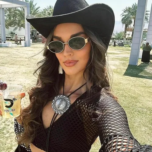 Vista 7 de Lentes de sol ovalados retro para mujeres y hombres, lentes de sol ovalados de metal de los años 90, tonos vintage