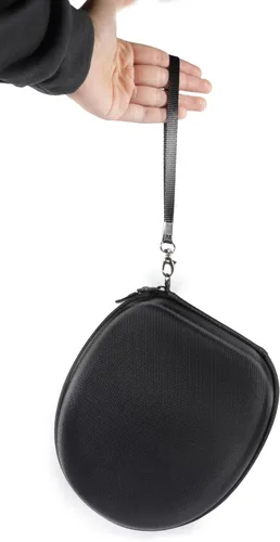 Vista 6 de Funda compatible con auriculares DEWALT con banda para el cuello y auriculares 2 en 1 con altavoces integrados (negro)