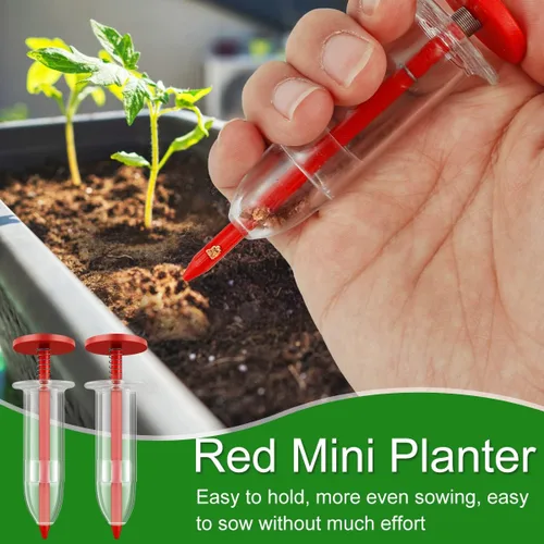 Vista 2 de HOTBEST Mini dispensador de semillas de siembra, 6 piezas, herramienta de sembradora de semillas, herramienta de sembradora de semillas de jardín