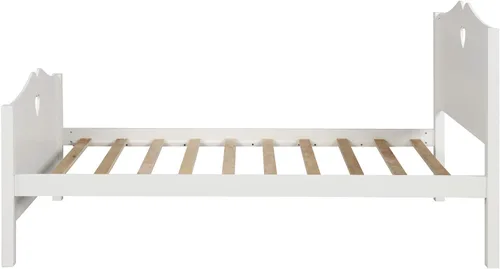 Vista 5 de Harper & Bright Designs Base de cama individual con cabecero y estribo, cama de madera tamaño individual con soporte de listones de madera