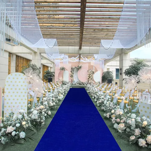 Vista 30 de FUHSY Camino de pasillo negro de 15 x 2 pies para boda, para exteriores, interiores, iglesia, pasillo, alfombra para fiesta, corredores negros