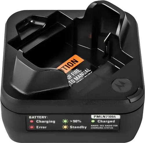 Vista 2 de PMLN7109A PMLN7109 Charger Compatible for Motorola SL300 SL300e SL3500e SL500 SL500E SLN1000 SL1600 SL2600 TLK100 SL1M Radio Pmnn4468a Battery