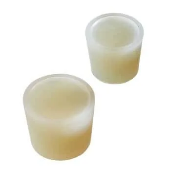 Vista 2 de Tapones de silicona sólida de alta pureza, tamaño europeo 6D; 10/Pk