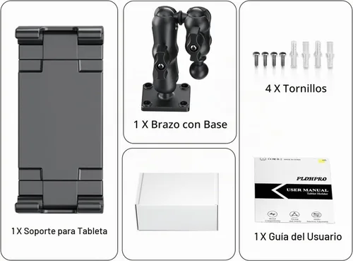 Vista 7 de PLDHPRO Soporte de tableta para camión, base de taladro resistente, soporte para tablet para tablero de automóvil, soporte ajustable de 2 etapas