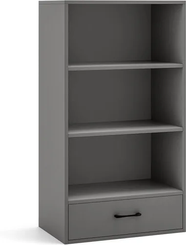 Vista 7 de Giantex Estantería de 4 niveles con cajón, organizador de pie de 42.5 pulgadas de alto, estantes de almacenamiento con dispositivo anti-caída