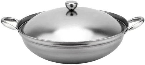 Vista 10 de CALLARON Olla para estufa, olla de alcohol, 1 juego de mariscos con mango estilo wok