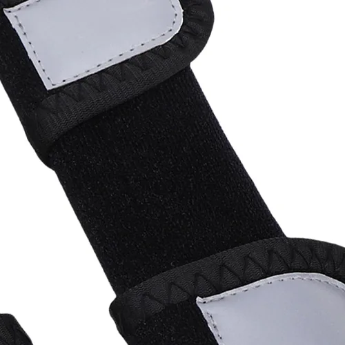 Vista 4 de Soporte de poliéster para pierna delantera de perro, manga ajustable para pierna de perro, funda suave para codo con correas reflectantes que evita