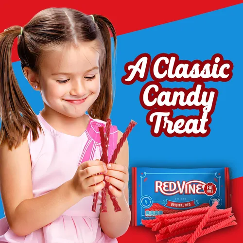 Vista 7 de RedVines - Regaliz rojo a granel, paquete de 3, giros originales de regaliz rojo, regaliz suave y masticable, dulces de San Valentín a granel, sin