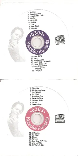 Vista 4 de KARAOKE KURRENTS 6 Disk CDG Set Current 2007 - June 2009 Pop Country Rock Urban 100 songs