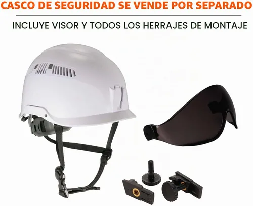 Vista 6 de Ergodyne Skullerz 8991 - Visera para casco de seguridad, antivaho Transparente antivaho