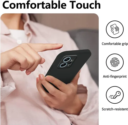 Vista 6 de Compatible con Xiaomi Redmi Note 12 4G Funda Silicona Líquida Verde Oscuro, Teléfono Suave Táctil Suave para Redmi Note 12 4G Funda Silicona A