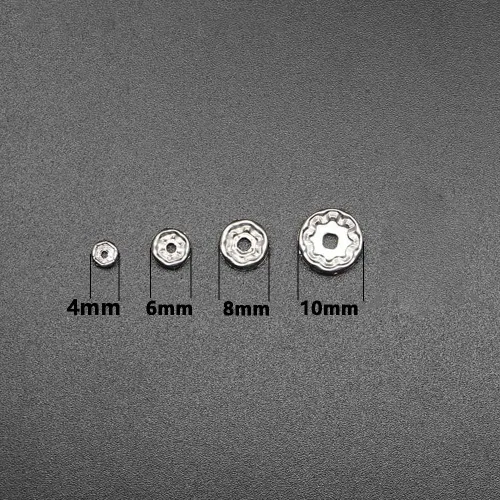 Vista 2 de 200PCS Rondelle Espaciador Perlas 0.157 in Chapado en Oro Checo Cristal Blanco Rhinestone para la fabricación de joyas 200 piezas chapado