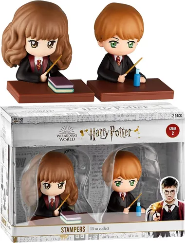 Vista 8 de P.M.I. Harry Potter - Figuras de 3.1 in con estampadores, colección premium, paquete de 2 cajas con ventana (S2)