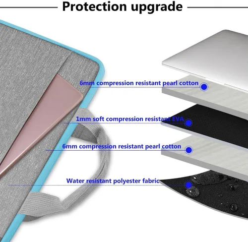 Vista 3 de Hseok - Funda para laptop de 13 a 14 pulgadas, maletín para computadora TSA L01G02