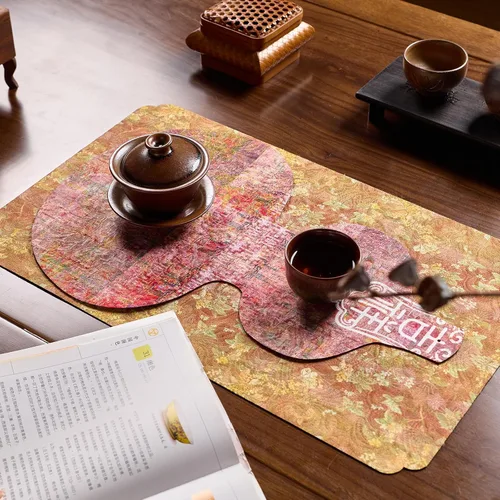 Vista 24 de Extra Long 2-Piece Table Runner Set 118, Waterproof Banquet Table Decor, Double Sided Event Cloth, Heavy Duty Tea Mat, Washable Reversible Brocade