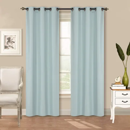 Vista 15 de Better Home Style 2 paneles de cortinas aisladas para cualquier ventana con ojales y ojales 100% opacos, color liso, 2 paneles de 36 pulgadas