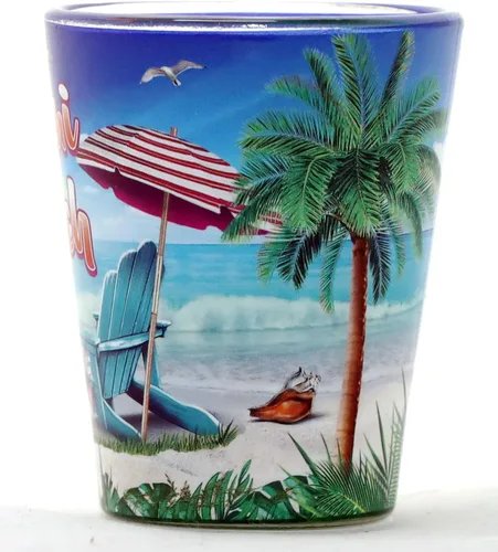 Vista 2 de Miami Beach Florida Sillas dentro y fuera Vaso de chupito