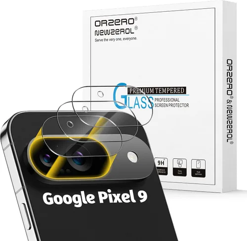 Vista 11 de Orzero Paquete de 3 protectores de pantalla de vidrio templado compatibles con Google Pixel 8, bordes de arco 2.5D, 9H, alta definición