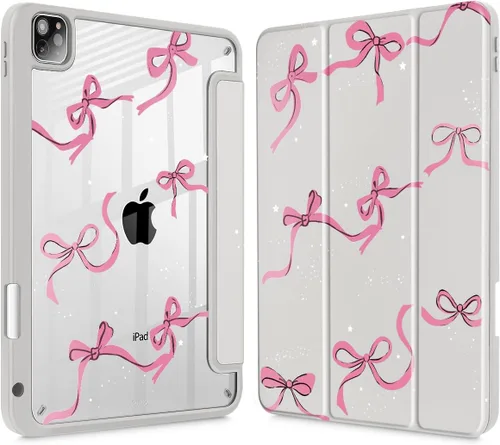 Vista 18 de May Chen Funda para iPad Pro de 11 pulgadas M2 de 4ª generación 2022, iPad Pro 11 de 3ª/2ª/1ª generación, Funda con cubierta trasera transparente a