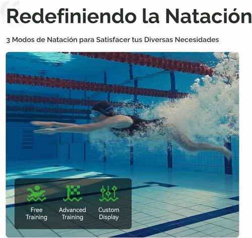 Vista 8 de Holoswim Gafas de natación inteligentes 2S, pantalla digital de datos en tiempo real, gafas inteligentes AR con aplicación de análisis de datos AI