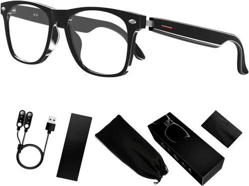 Vista 12 de Anteojos inteligentes con canciones escuchables, lentes de sol inalámbricos Bluetooth inteligentes para mujeres y hombres