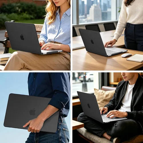 Vista 8 de MOSISO Compatible con MacBook Neo Case 13 pulgadas 2026 A3404 A18 Pro Chip Negro