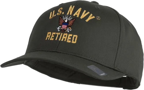 Vista 22 de e4Hats.com Gorra bordada militar retirada de la Marina de los EE