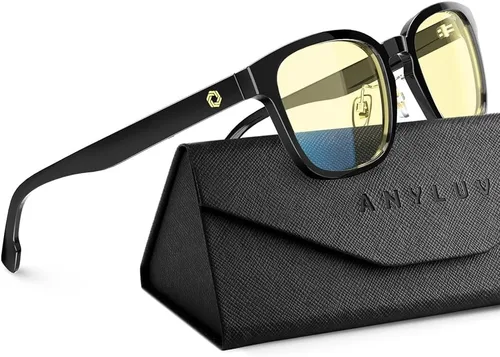 Vista 13 de ANYLUV Blue Light Glasses Men Women Computer Gaming Glasses Anti Eyestrain Lightweight Blue Light Blocking Glasses
