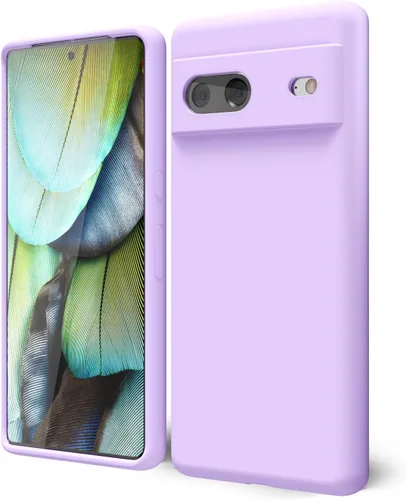 Vista 132 de oakxco para Google Pixel 6A Funda de teléfono de silicona líquida, diseño estético lindo y delgado para mujer y niña, cubierta de gel suave, lisa