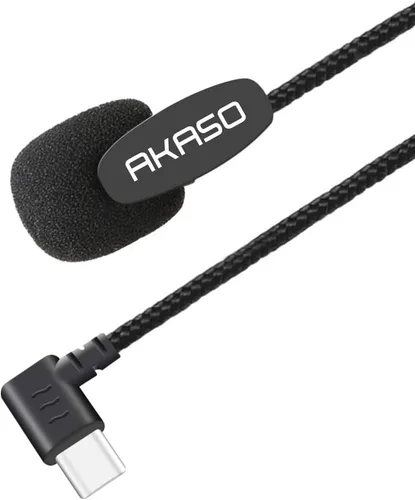 Vista 3 de AKASO Micrófono externo Brave 7/Brave 8/Brave 6 Plus solo cámara de acción (puerto tipo C)