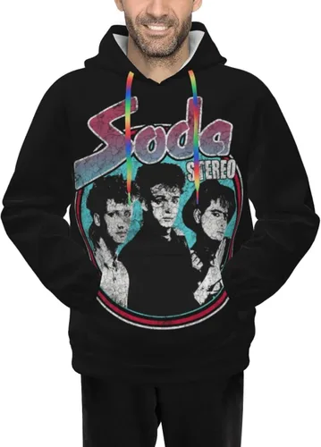 Vista 8 de Taijlao Soda Stereo Hoodie Casual Sweatshirt 3d Printed Pullover Outerwear With Pockets For Men'S