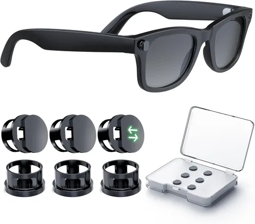 Vista 8 de Cubierta de luz LED para gafas inteligentes RayBan Meta, bloqueador de luz ajustable compatible con Wayfarer, Skyler, Headliner, Oakley Meta HSTN