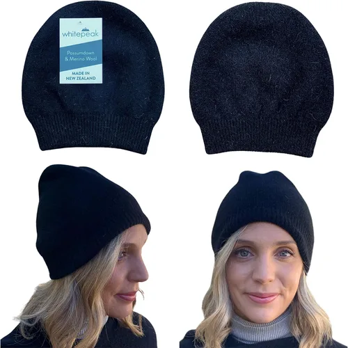 Vista 5 de Gorros de invierno para hombres y mujeres Lana merino Possumdown Blended Cómodo, ligero y de secado rápido