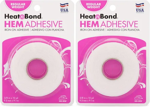 Vista 4 de HeatnBond Adhesivo de plancha para dobladillo, peso regular, negro