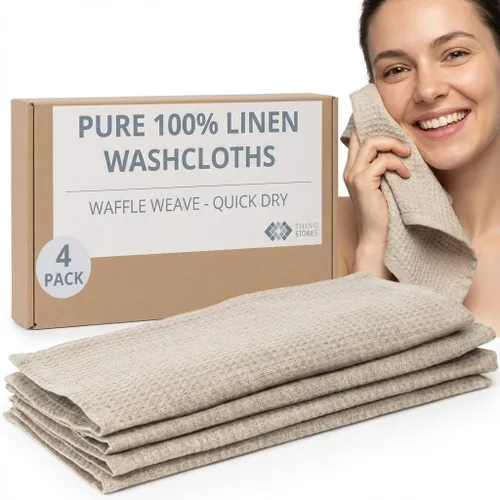 Vista 16 de Pure Linen - Juego de 2 toallas de baño pequeñas de 20 x 40 pulgadas de secado rápido para pieles sensibles, toallas finas para baño, toalla ligera