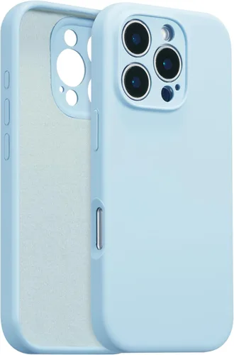 Vista 97 de Funda de silicona para iPhone Air, con [protección completa de la cámara] [forro de microfibra suave antiarañazos], funda de silicona líquida ultra
