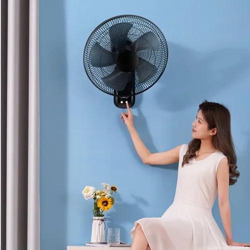 Vista 3 de Ventilador de montaje en pared para decoración de almacén, proporciona refrigeración silenciosa, ventilador industrial de 20 pulgadas montado