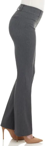 Vista 3 de Rekucci - Pantalones elásticos para mujer, de ajuste cómodo y levemente acampanados