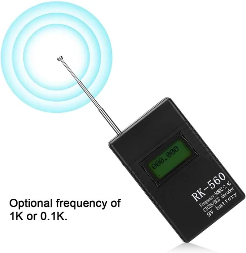 Vista 3 de Contador de frecuencia portátil de mano, prueba de radiofrecuencia precisa de frecuencia de 50MHz-2.4Ghz, con antena de una llave, conveniente
