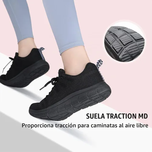 Vista 4 de STQ Women's Lightweight Lace-up Walking Sneakers