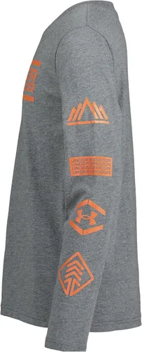 Vista 2 de Under Armour Boys' Outdoor Long Sleeve Tee, Stylish Crew Neckline, Cute Full Fit
