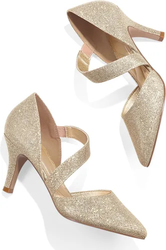 Vista 5 de mysoft Zapatos de tacón de aguja bajo con punta puntiaguda para mujer