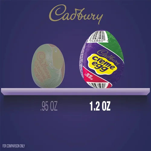 Vista 6 de CADBURY CREME EGG - Caramelo de chocolate con leche, Pascua, huevos de 1.2 onzas (48 unidades)