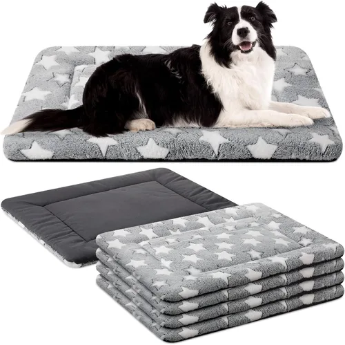 Vista 22 de VitalCozy 4 almohadillas suaves y cálidas para jaula de perro, 20 x 30 x Verde