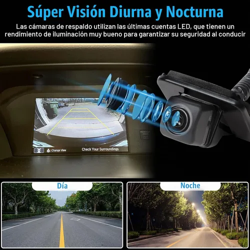 Vista 5 de Back Up Rear View Camera Compatible with 2014-2017 Honda Accord Sedan EX-L Parking Assist Rear Camera Replace for Negro 1