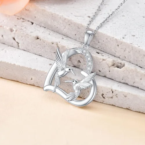 Vista 5 de Regalos para el día de la madre, plata de ley 925, collar de animales para madre e hija, regalos de joyería de animales lindos para mujeres, niñas