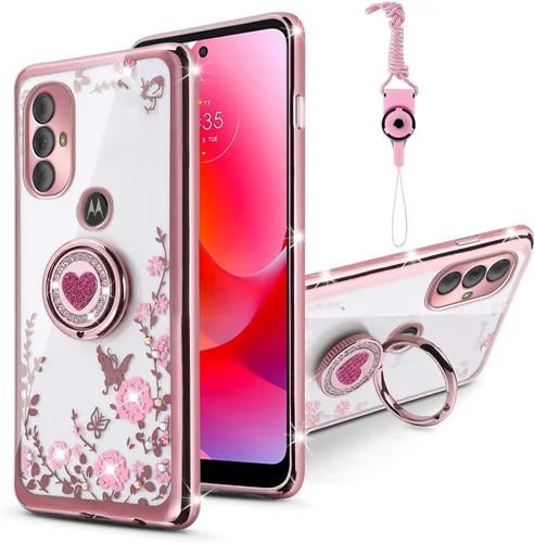 Vista 14 de Funda para Moto G Stylus 4G 2023, Moto G Stylus 2023 (no 0.18 oz) para mujer, con purpurina, suave, elegante, transparente, TPU de lujo, bonita