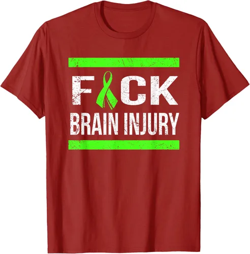 Vista 72 de Apoyo Daño cerebral Concienciación T Shirt, mujer L, Asphalt Negro